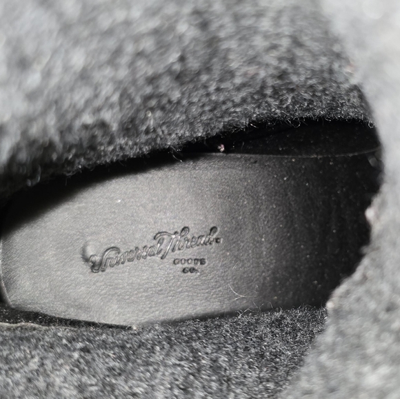 Universal Thread Black and Gray Heeled Boots - Picture 2 of 7